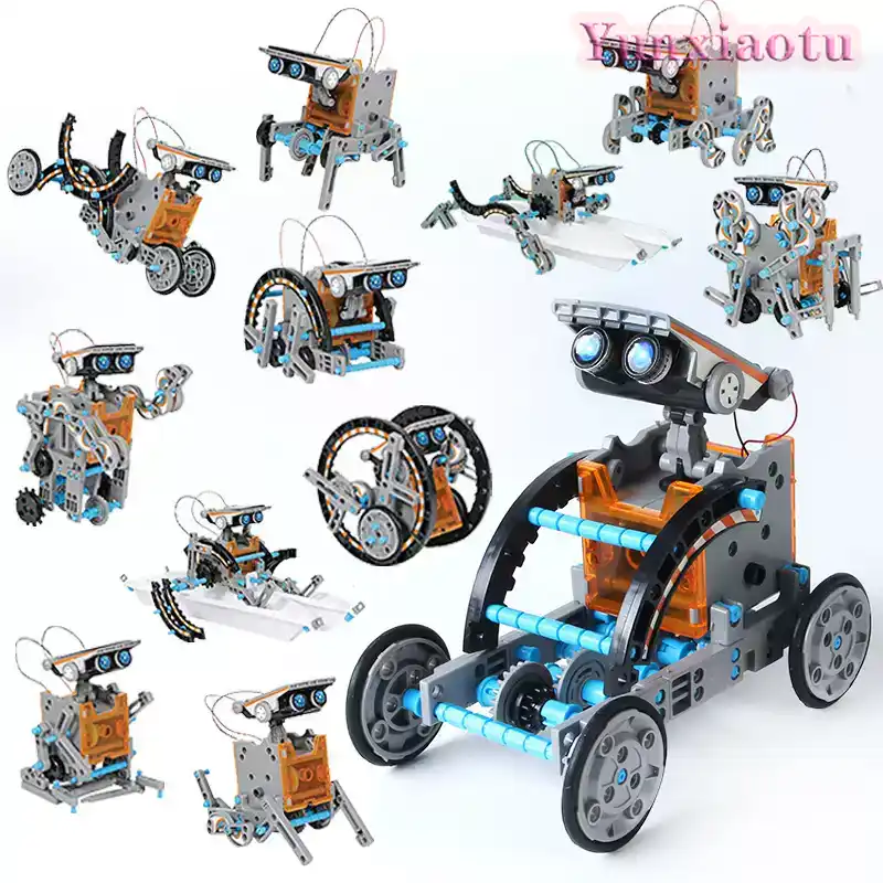 12-in-1 Solar Robot STEM Build - Stem Solar Robot Kit For Kids ulasan dan harga