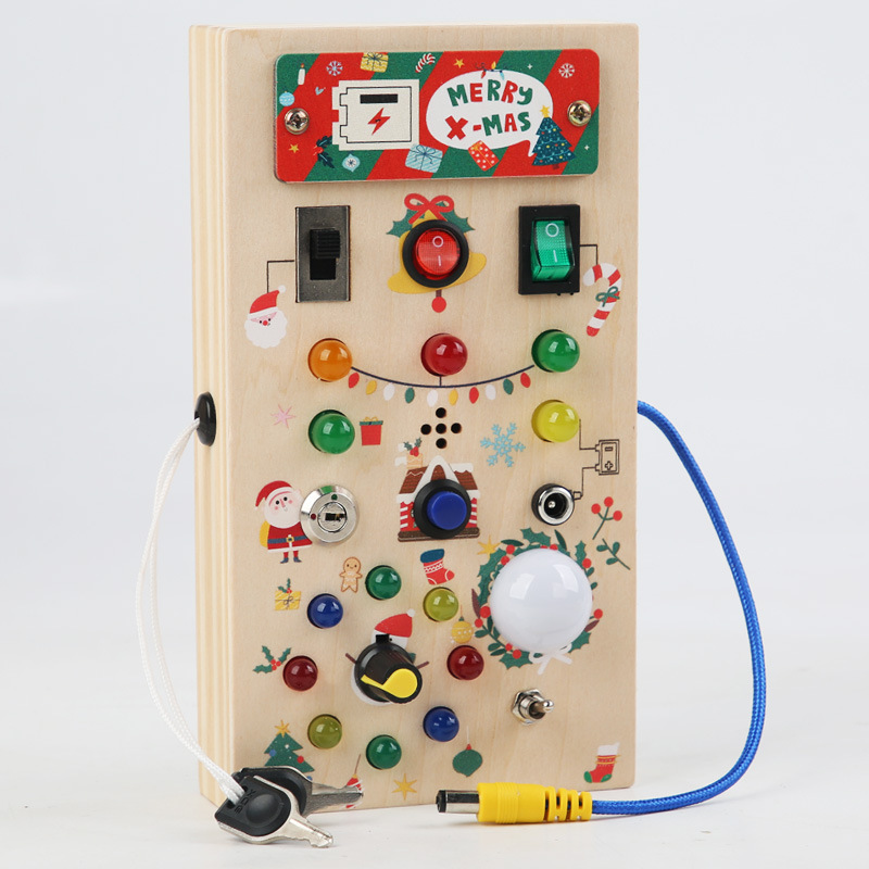 Montessori-Inspired Life Skill - Montessori Wooden Busy Board Toddler ulasan dan harga