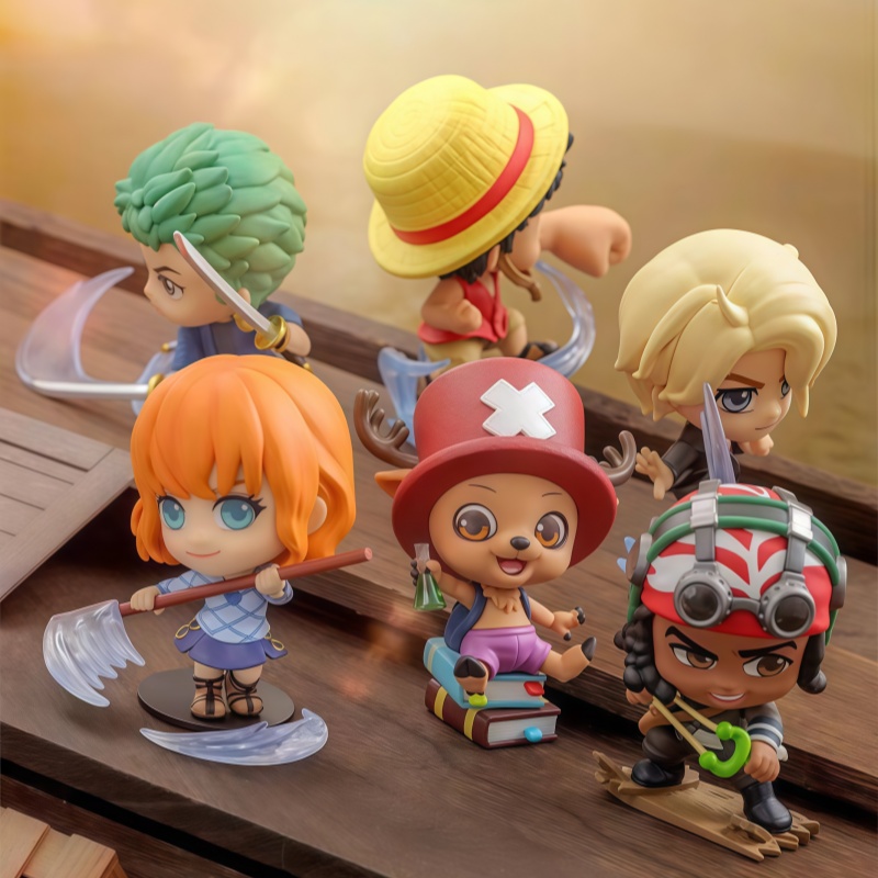 New Hot Toys One Piece Cosbi B - Anime Action Figure Blind Box ulasan dan harga
