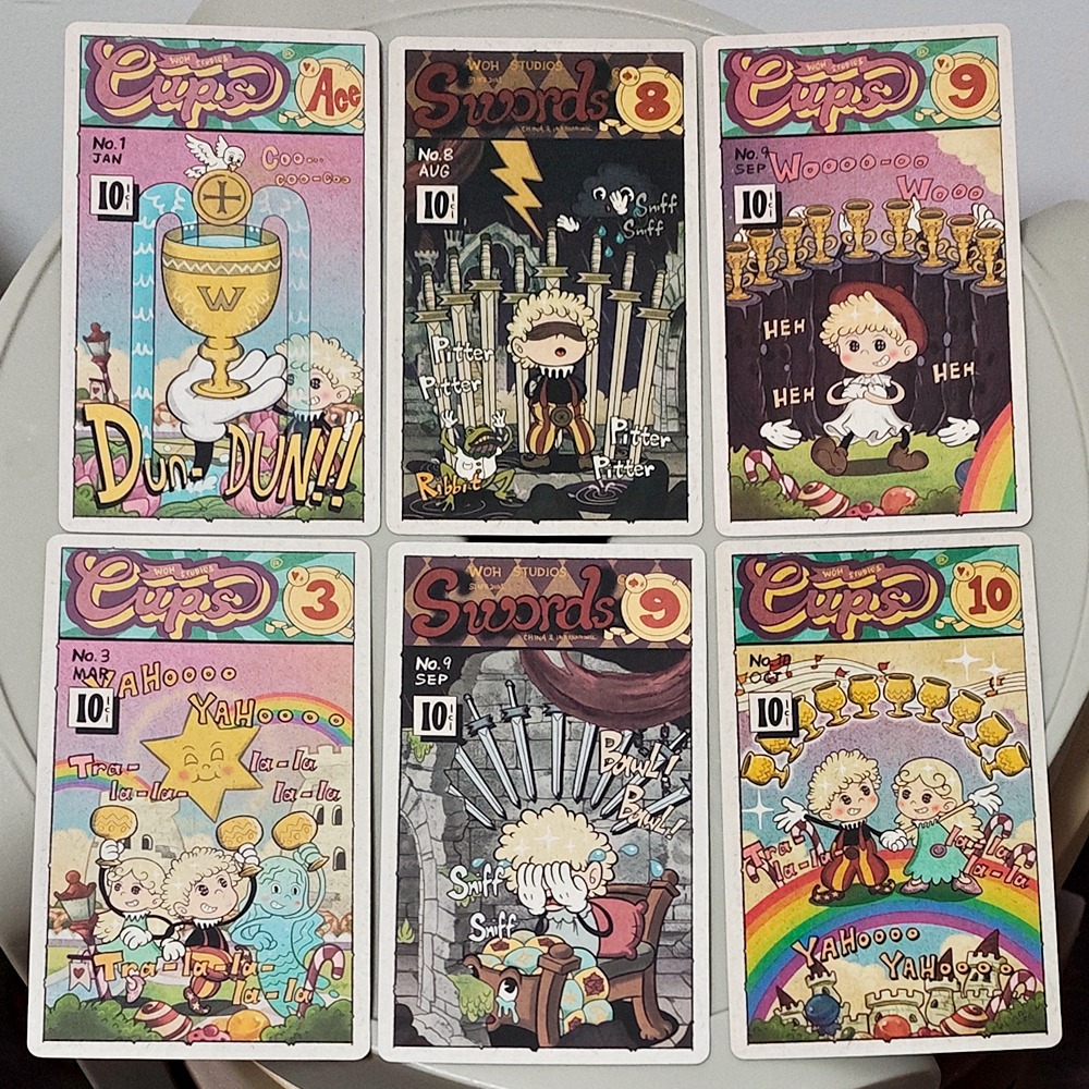 Vintage Rubber Hose Tarot Deck - Tarot Cards Deck With Guidebook ulasan dan harga