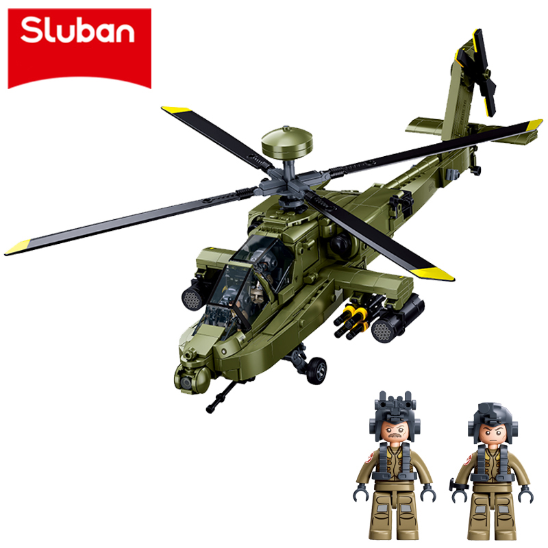 Sluban M38‑B1536 Boeing AH‑64D - Lego Compatible Military Tank ulasan dan harga
