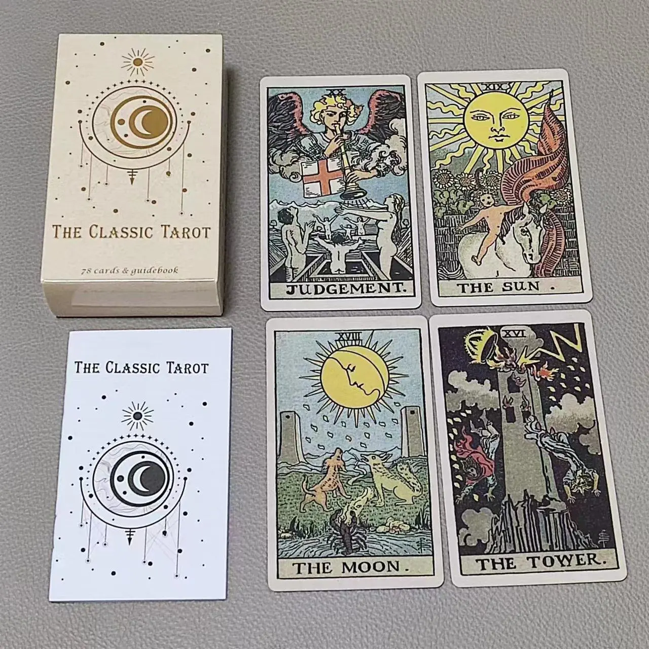 10.3*6cm The Classic Tarot 78  - Tarot Cards Deck With Guidebook ulasan dan harga