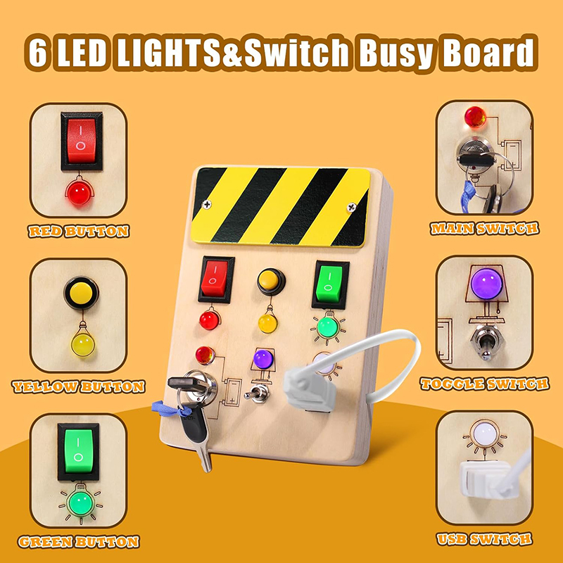 Montessori Busy Board Baby Sen - Montessori Wooden Busy Board Toddler ulasan dan harga