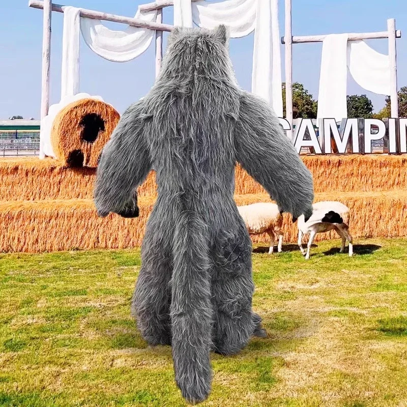 Giant Inflatable Grey Wolf Mas - Dolls ulasan dan harga