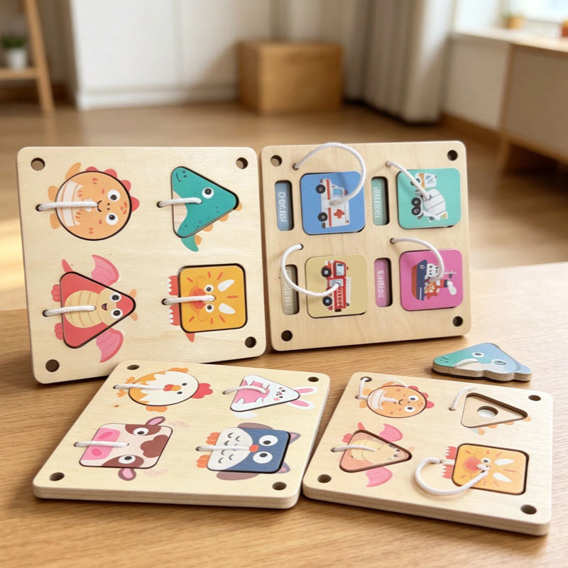 Montessori Wooden Busy Board D - Montessori Wooden Busy Board Toddler ulasan dan harga