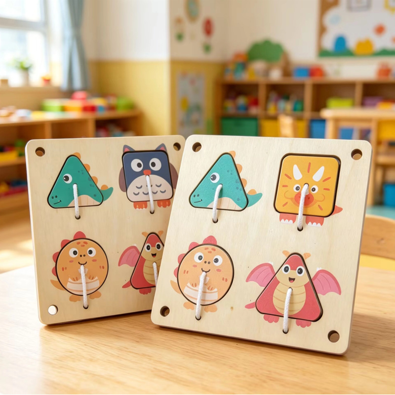 Montessori Wooden Busy Board D - Montessori Wooden Busy Board Toddler ulasan dan harga