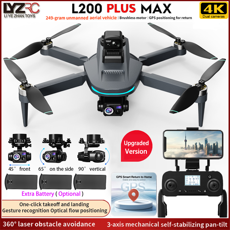 NEW L200 PLUS MAX GPS Drone 5G - Fpv Brushless Rc Drone 4K ulasan dan harga