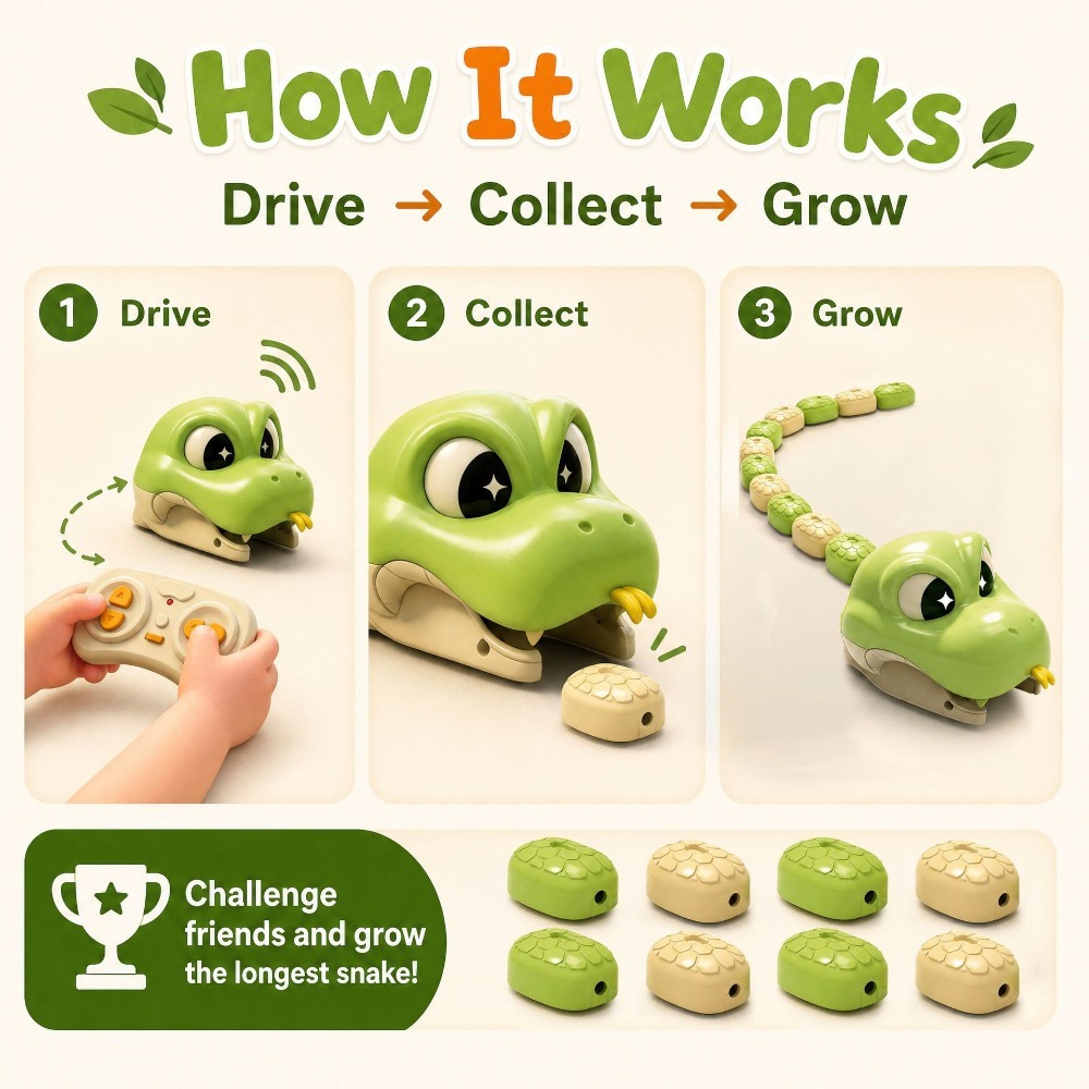 Remote Controlled Greedy Snake - Educational Toys ulasan dan harga